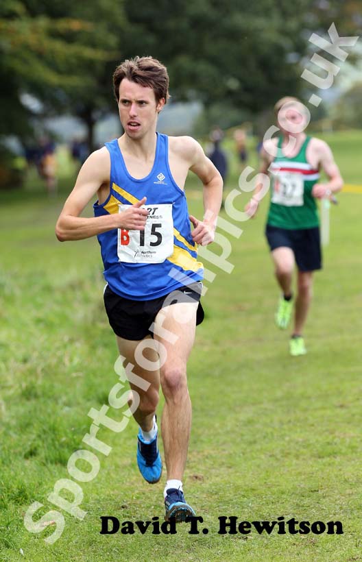Carl Smith (Leeds) exual fastest time in the Northern Cross Country Relay, Graves Park, Sheffield.